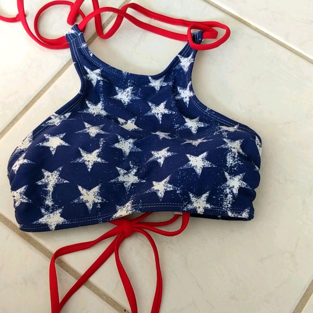 Patriotic bikini top